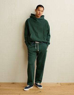 AE Laidback Luxe Heavyweight Open-Hem Sweatpant