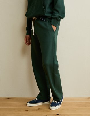 AE Laidback Luxe Heavyweight Open-Hem Sweatpant