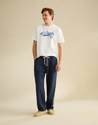AE Laidback Luxe Heavyweight Open-Hem Sweatpant | American Eagle