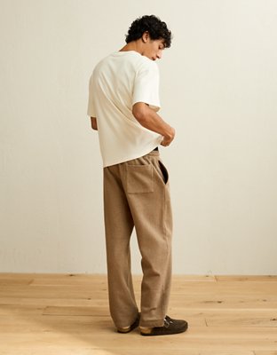 AE Laidback Luxe Heavyweight Open-Hem Sweatpant