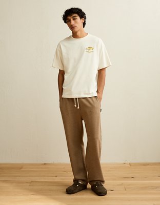 AE Laidback Luxe Heavyweight Open-Hem Sweatpant