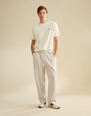 トップス andequal back open ribbon sweat OATMEAL AE Laidback Luxe Heavyweight Open-Hem Sweatpant | American Eagle