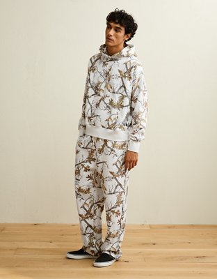AE Laidback Luxe Heavyweight Open-Hem Sweatpant