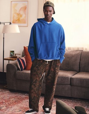 AE Laidback Luxe Heavyweight Open-Hem Sweatpant