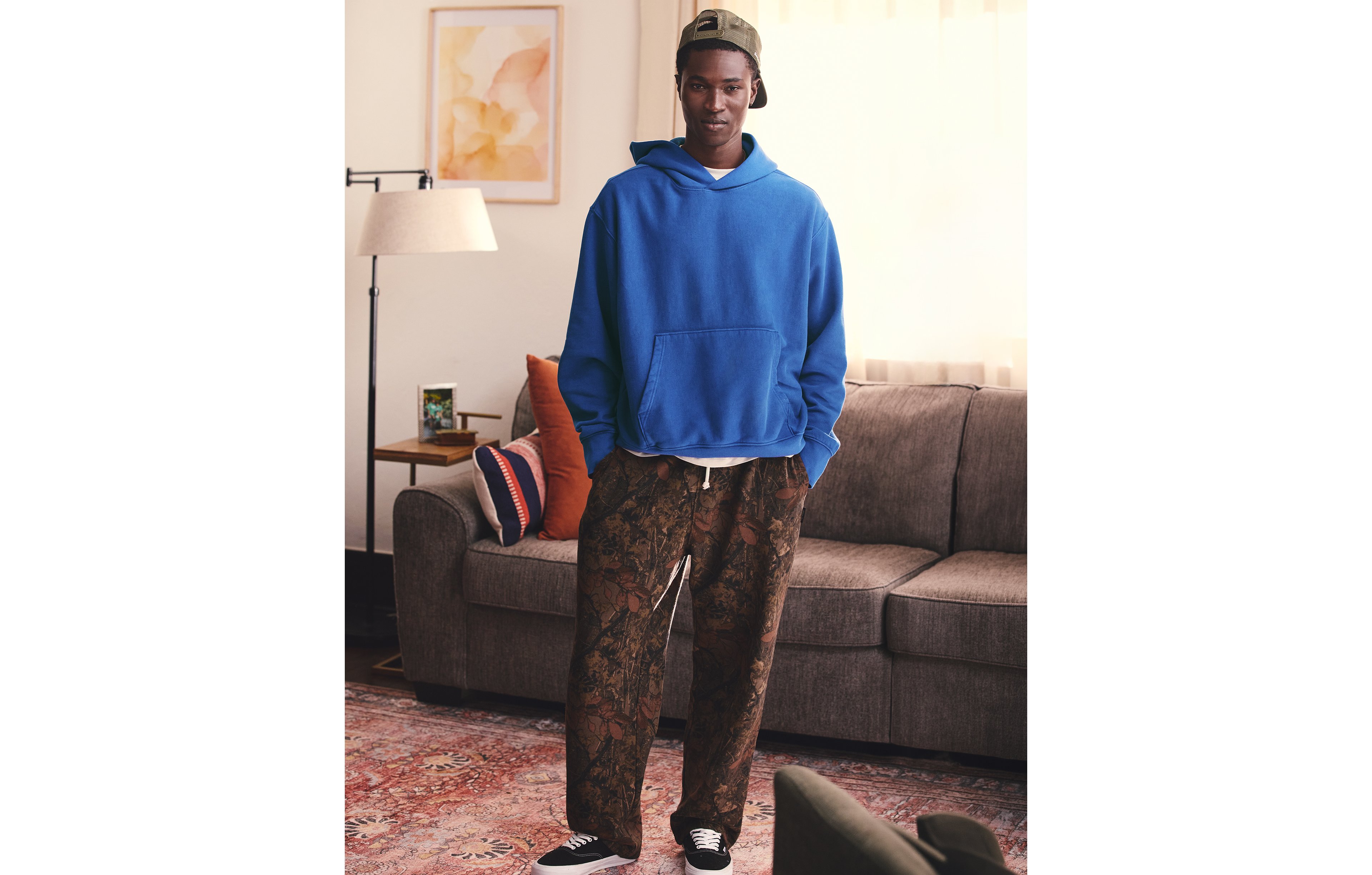 AE Laidback Luxe Heavyweight Open-Hem Sweatpant