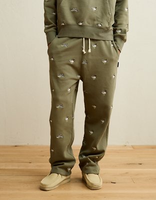 AE Laidback Luxe Heavyweight Open-Hem Sweatpant