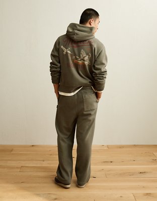 AE Laidback Luxe Baggy Open-Hem Sweatpant