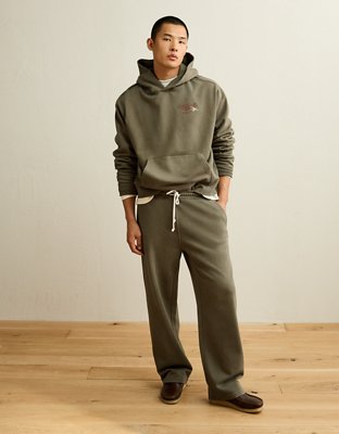 AE Laidback Luxe Baggy Open-Hem Sweatpant