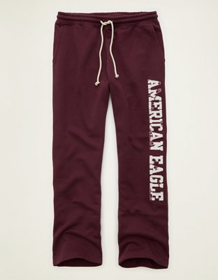 AE Laidback Luxe Heavyweight Open-Hem Sweatpant