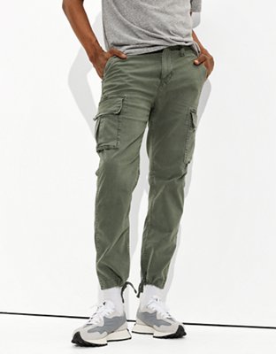 Bigdude Elasticated Waist Cargo Trousers Black