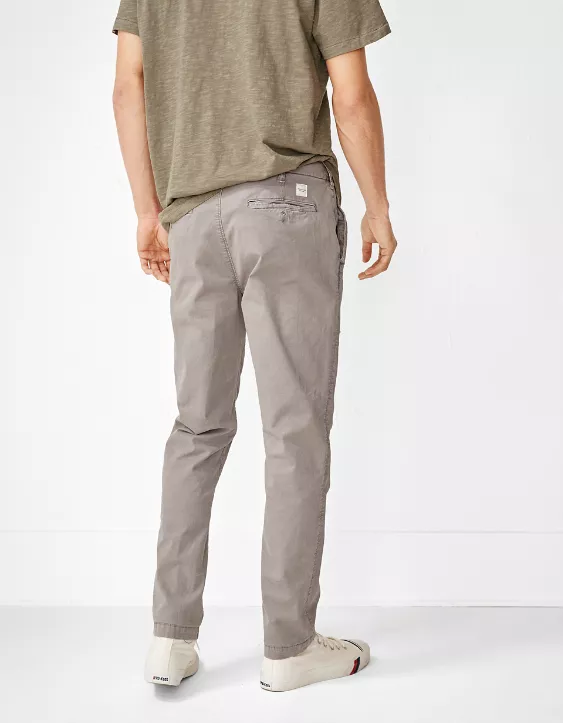 AE Flex Patched Slim Lived-In Khaki Pant