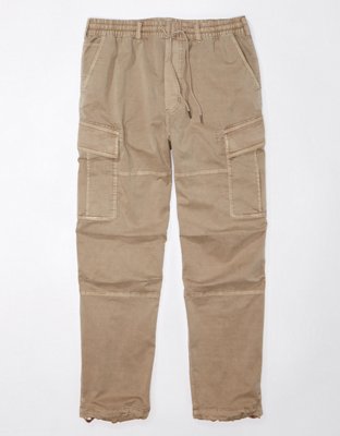 Relaxed Fit Cargo Pants - Khaki green - Men