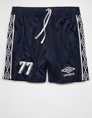 Мужские шорты American Eagle AE x Umbro Mesh, цвет: Тёмно-синий — фото 4