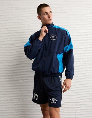 Мужские шорты American Eagle AE x Umbro Mesh, цвет: Тёмно-синий — фото 6