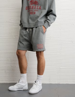 Мужские шорты American Eagle AE Georgia Bulldogs Cotton, цвет: Меланжевый серый — фото 5