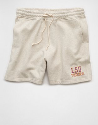 Мужские шорты American Eagle AE LSU Tigers Cotton, цвет: Меланжевый морозный — фото 3