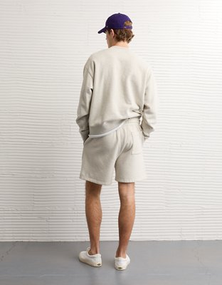 Мужские шорты American Eagle AE LSU Tigers Cotton, цвет: Меланжевый морозный — фото 2