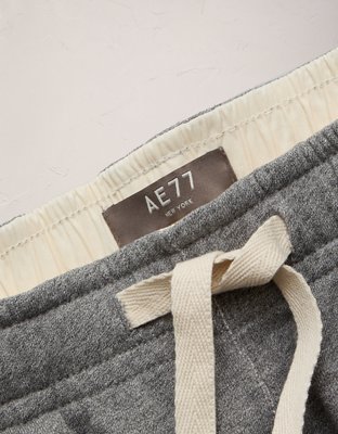 Мужские шорты American Eagle AE77 French Terry Deck, цвет: Меланжевый серый — фото 6
