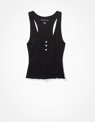 Женские топы American Eagle AE Henley True Tank — фото 3