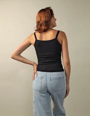 Женские топы American Eagle AE Cropped Classic Tank Top — фото 2
