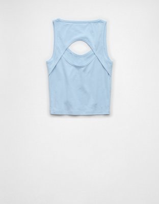 AE Open Back Cropped Tank Top
