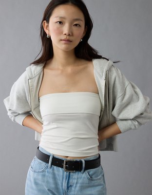 AE It Knit Foldover Tube Top