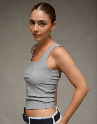 AE Square Neck Plush Tank Top