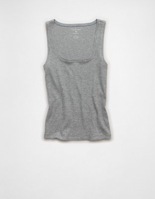 AE Square Neck Plush Tank Top | American Eagle