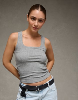 AE Square Neck Plush Tank Top