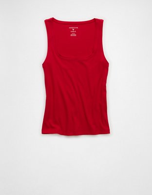 Women's Sleeveless Tank Top - Jersey Fabric In Red, Casual Fit | Basic Summer Camisole