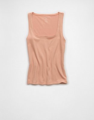 AE Square Neck Plush Tank Top | American Eagle
