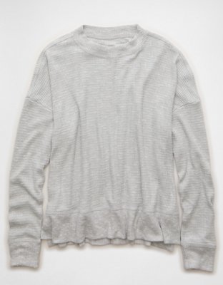 AE Long Sleeve Plush Crew Neck Top