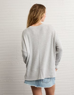 AE Long Sleeve Plush Crew Neck Top