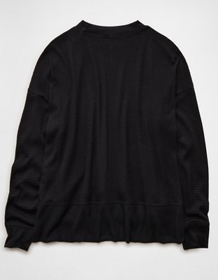 AE Long Sleeve Plush Crew Neck Top