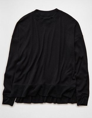 AE Long Sleeve Plush Crew Neck Top