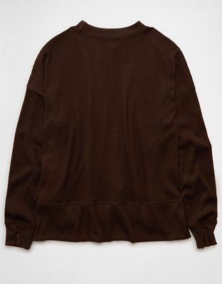 AE Long Sleeve Plush Crew Neck Top