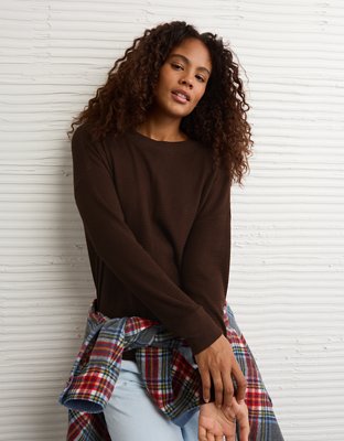 AE Long Sleeve Plush Crew Neck Top