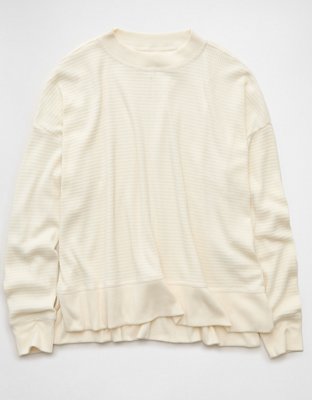 AE Long Sleeve Plush Crew Neck Top