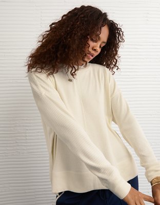 AE Long Sleeve Plush Crew Neck Top