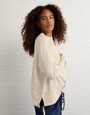 AE Long Sleeve Plush Crew Neck Top