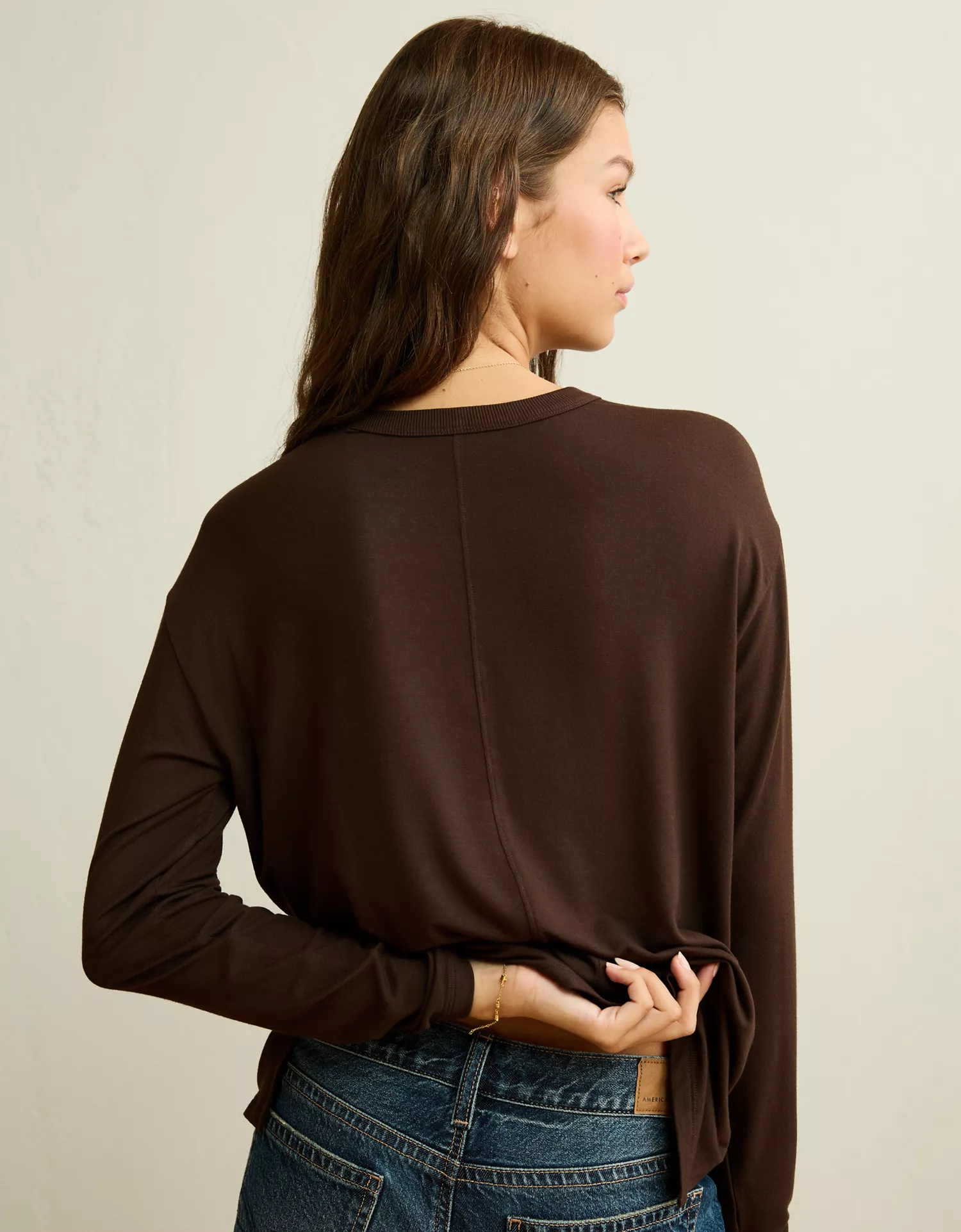 AE Soft & Sexy Relaxed Fit Long-Sleeve T-Shirt - thumbnail 2