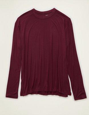 AE Soft & Sexy Relaxed Fit Long-Sleeve T-Shirt