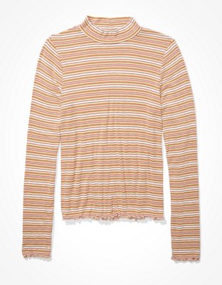 AE Long Sleeve Mock Neck T-Shirt