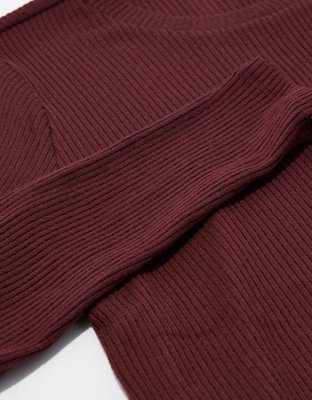 Женские футболки American Eagle AE Soft & Sexy Plush Long Sleeve T-Shirt — фото 4