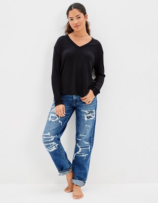 AE Long-Sleeve Plush T-Shirt