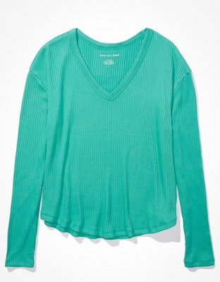 AE Long-Sleeve Plush T-Shirt