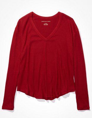 AE Long-Sleeve Plush T-Shirt