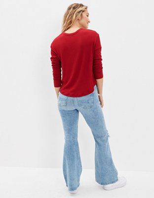 AE Long-Sleeve Plush T-Shirt