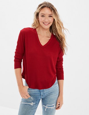 AE Long-Sleeve Plush T-Shirt