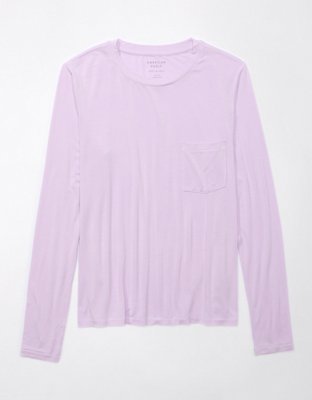 AE Soft & Sexy T-shirt Manga Larga con Bolsillo